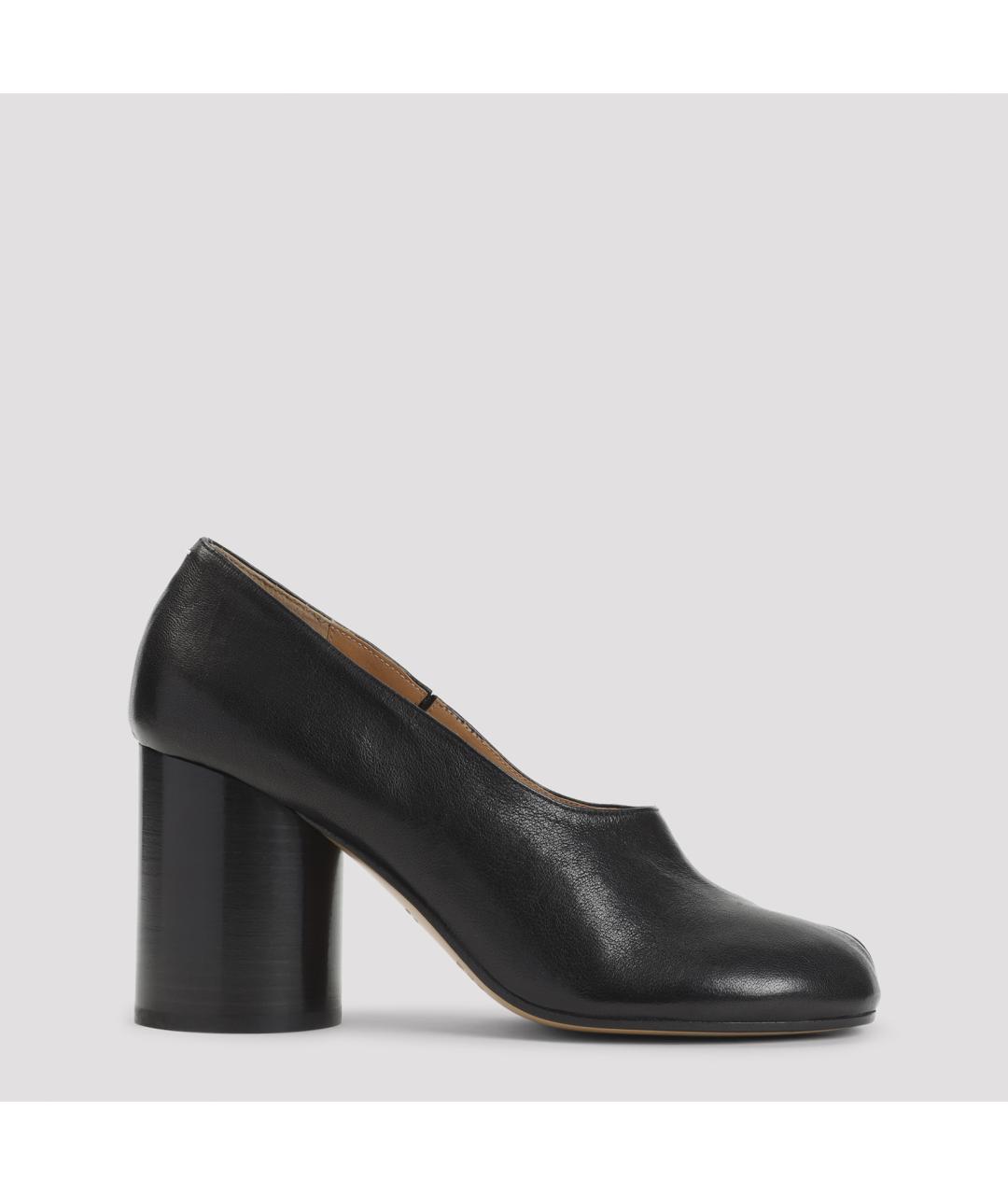 MAISON MARGIELA Черные кожаные туфли, фото 2