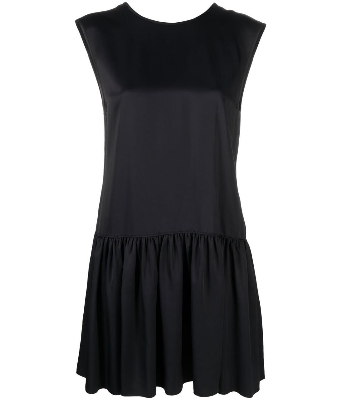 LANVIN Черное вискозное повседневное платье, фото 1