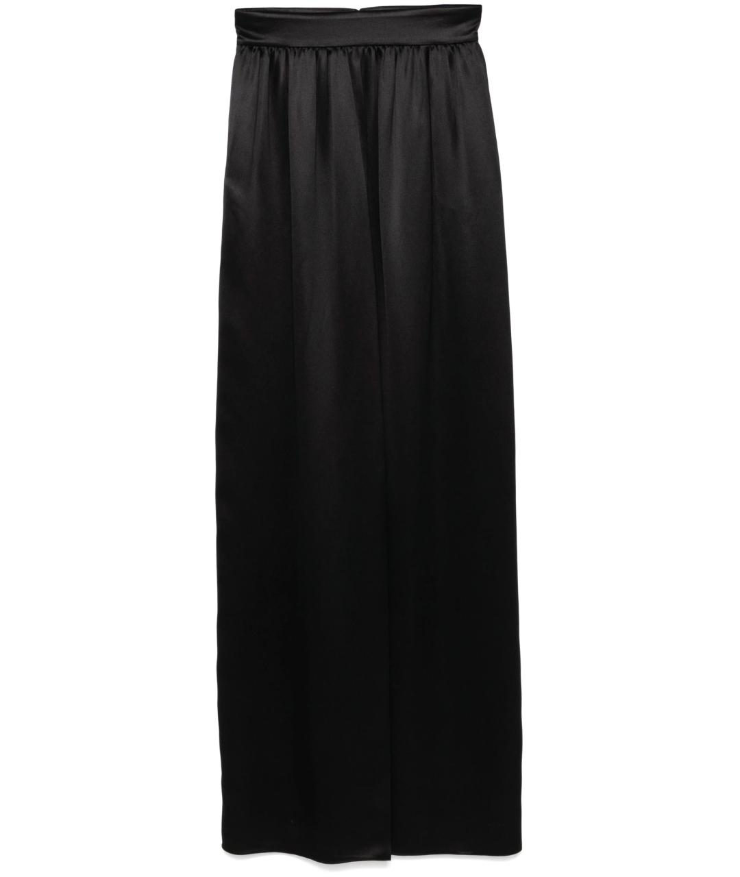 DOLCE&GABBANA Черная вискозная юбка макси, фото 2