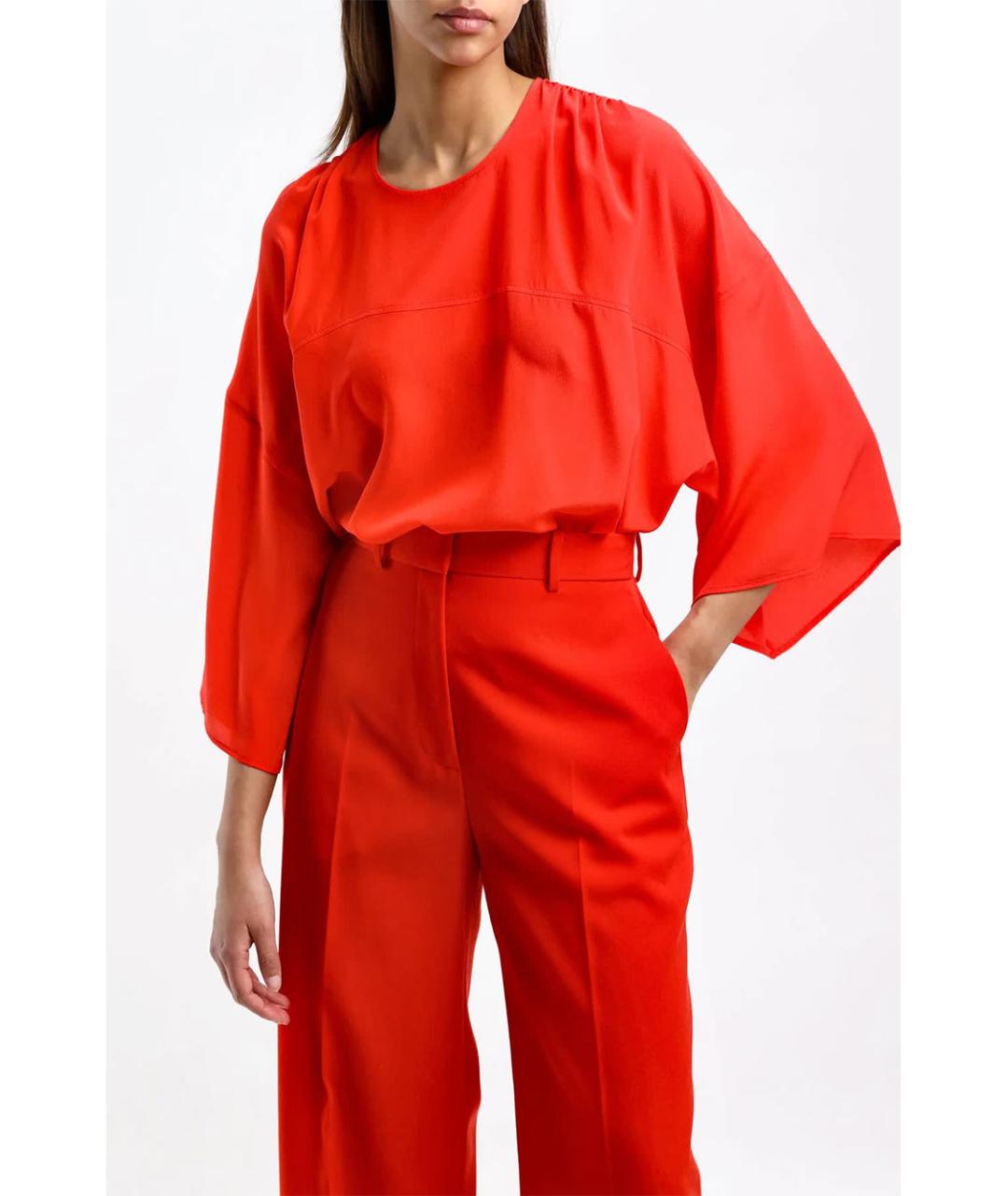 LANVIN Красная шелковая рубашка, фото 2