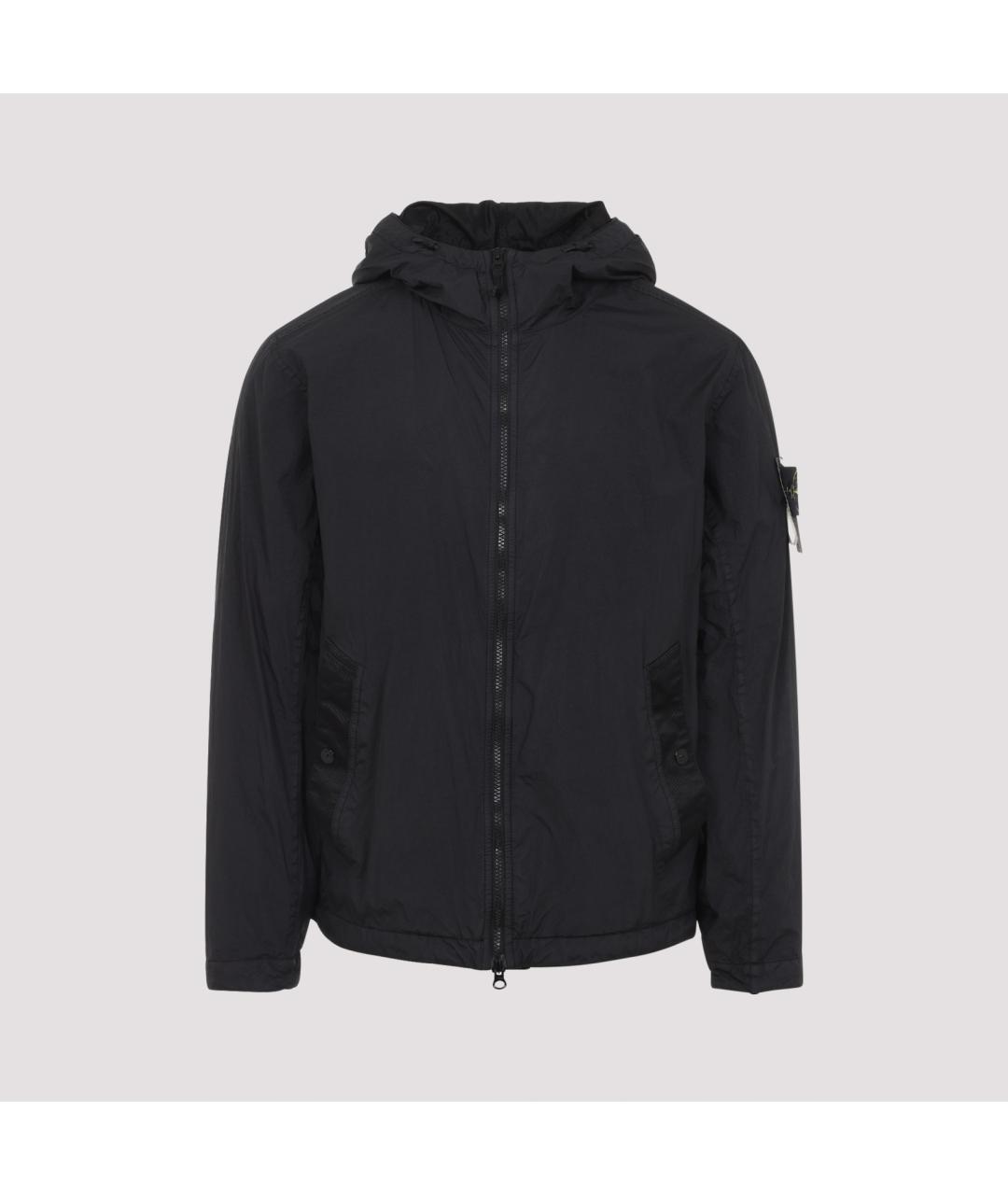 STONE ISLAND Черная полиамидовая куртка, фото 2