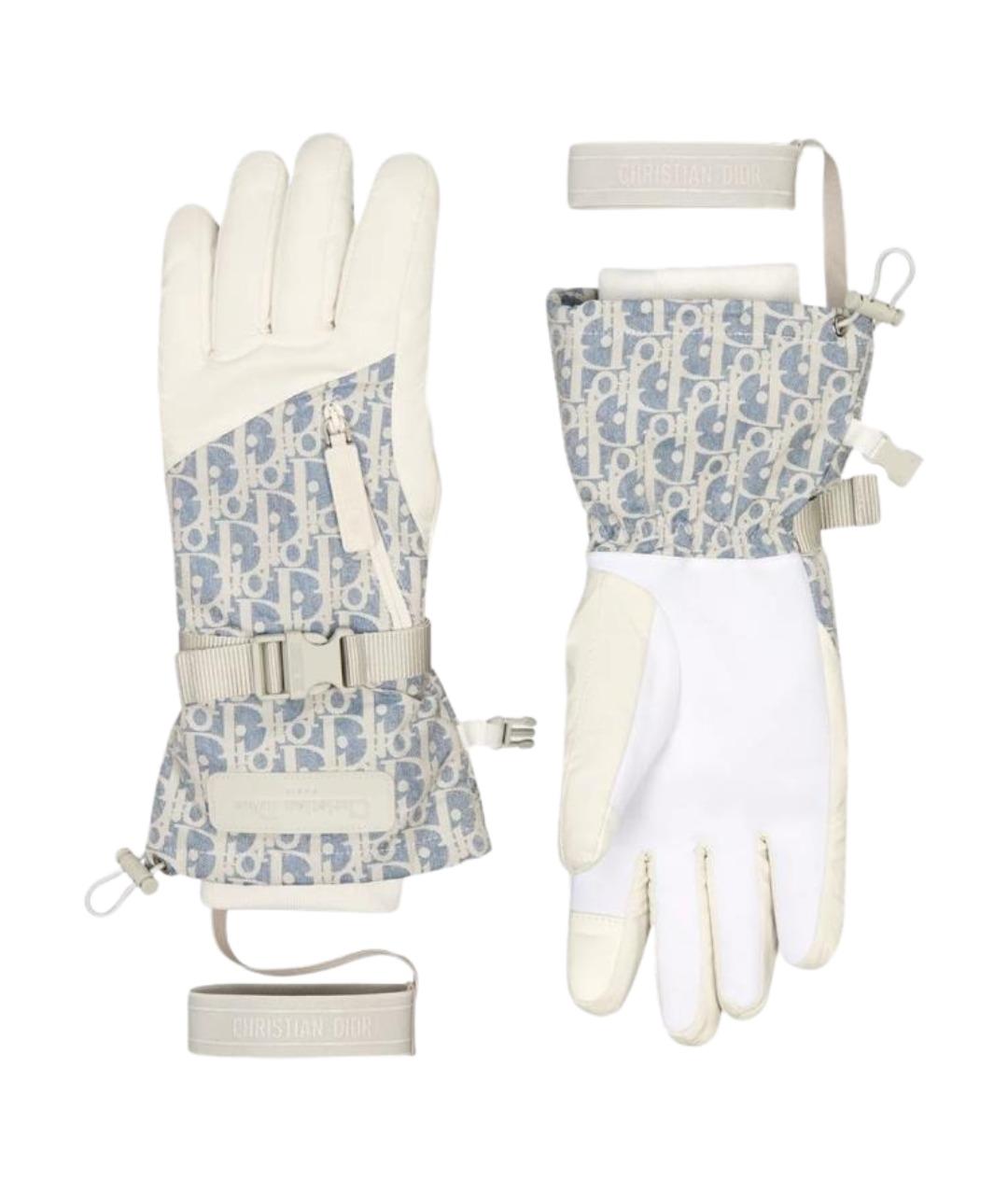 CHRISTIAN DIOR Мульти синтетические перчатки, фото 1