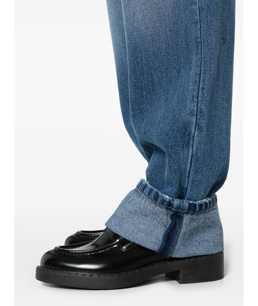 PRADA Синие хлопковые прямые джинсы, фото 2