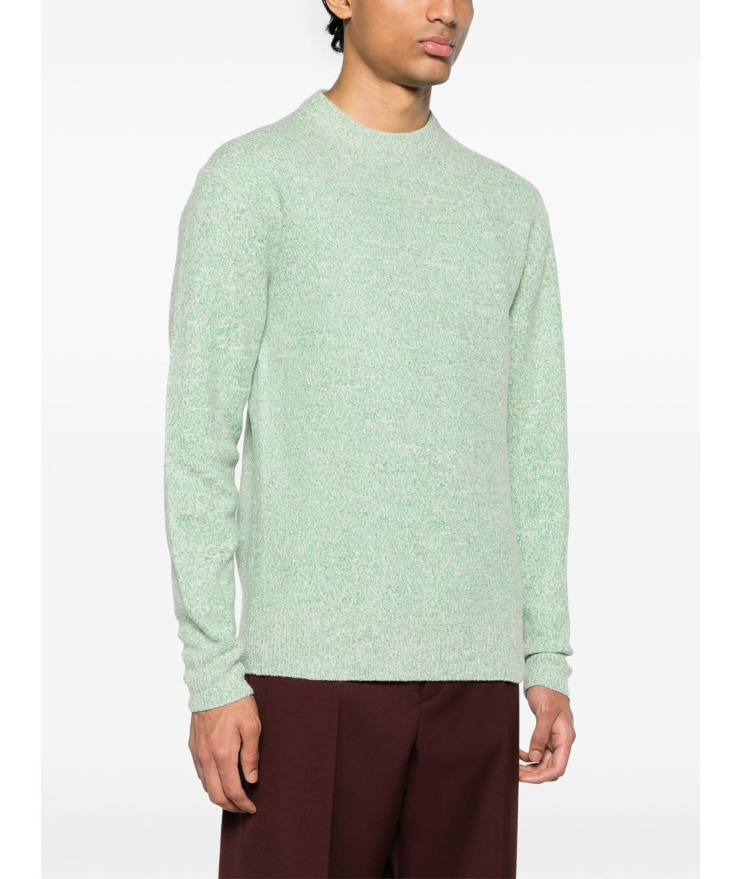 JIL SANDER Зеленый вискозный джемпер / свитер, фото 3