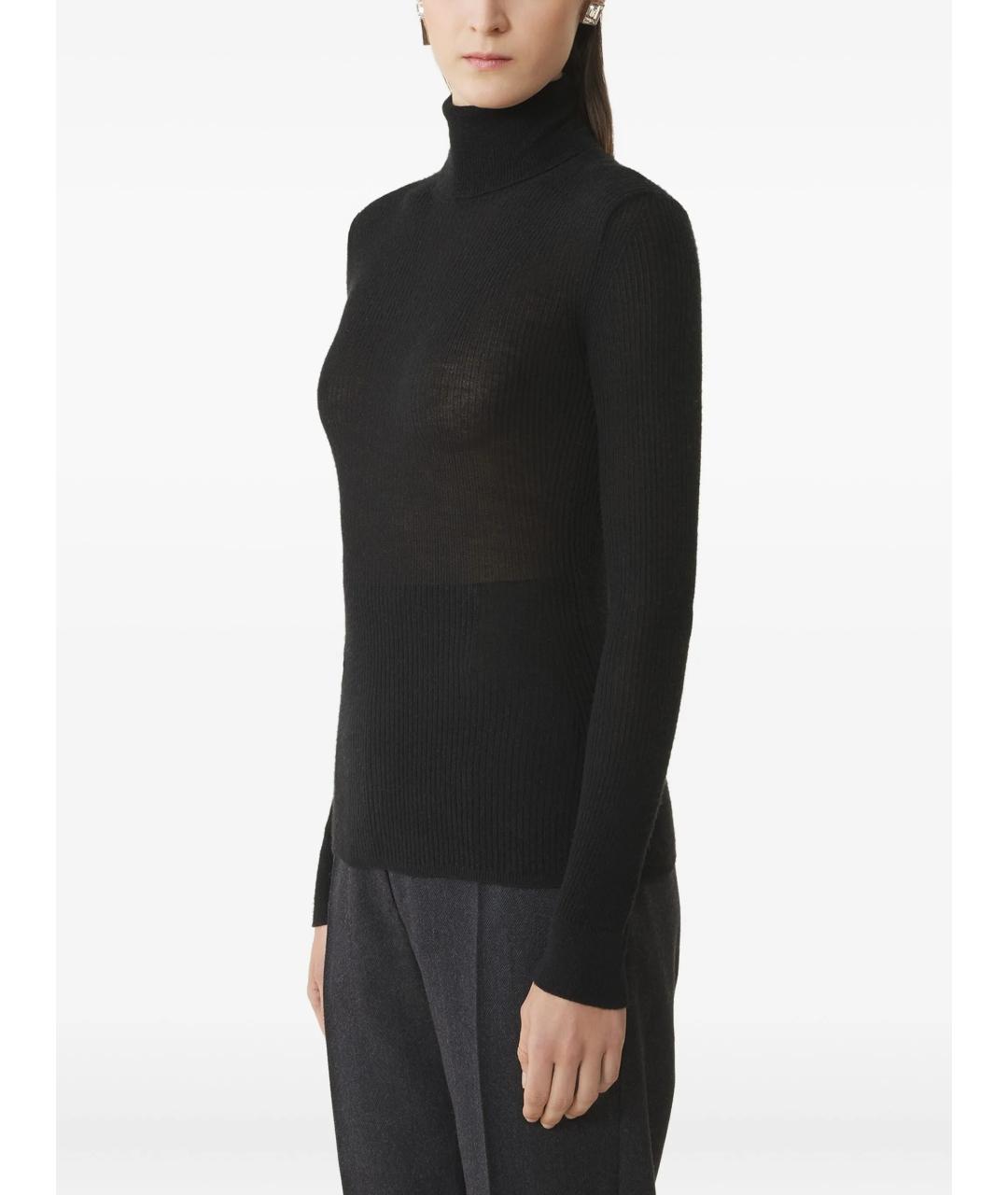 LANVIN Черная шелковая водолазка, фото 2