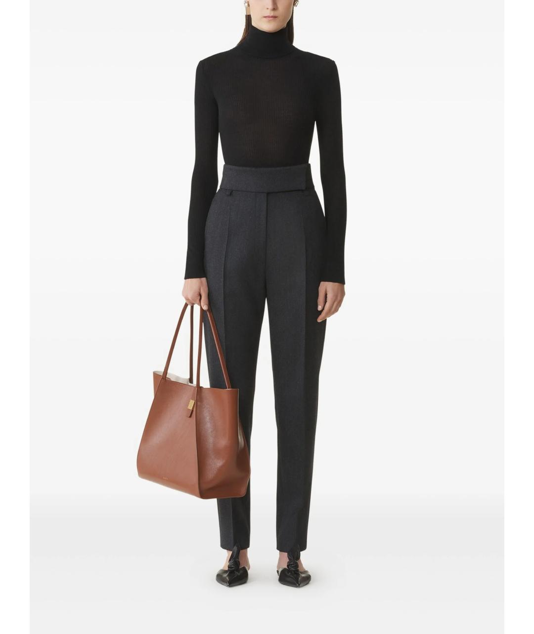 LANVIN Черная шелковая водолазка, фото 3