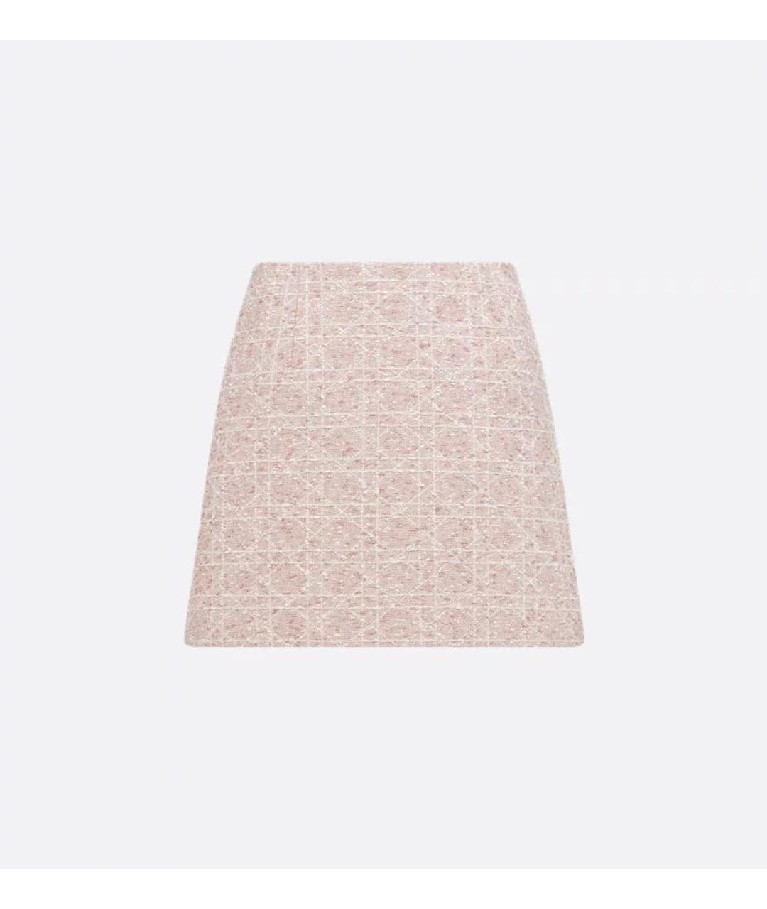 CHRISTIAN DIOR Розовая хлопковая юбка мини, фото 5