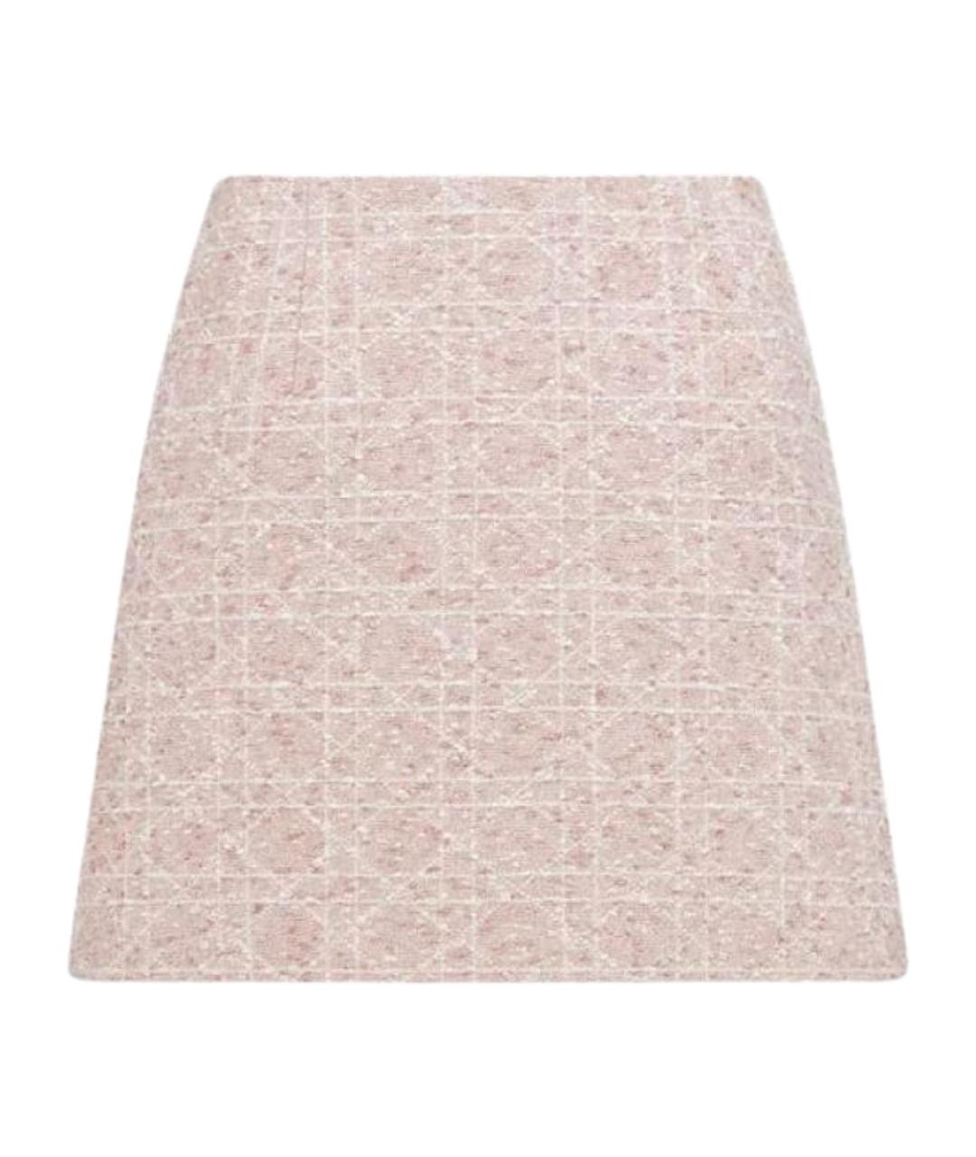 CHRISTIAN DIOR Розовая хлопковая юбка мини, фото 1