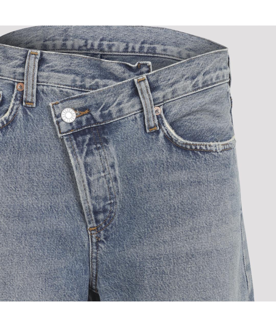 AGOLDE Голубые хлопковые прямые джинсы, фото 3