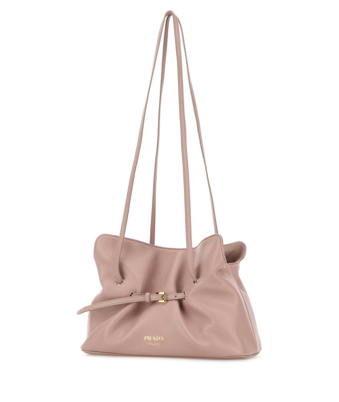 PRADA Розовая кожаная сумка через плечо, фото 2