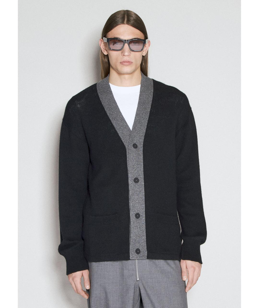 PRADA Черный кашемировый кардиган, фото 2