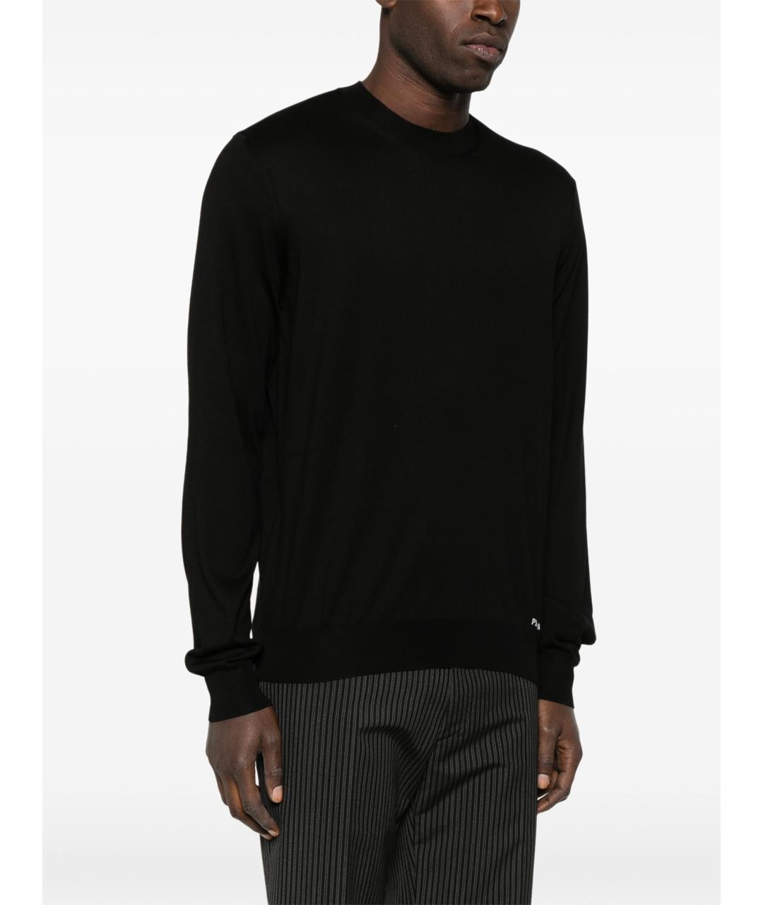 PRADA Черный шелковый джемпер / свитер, фото 5