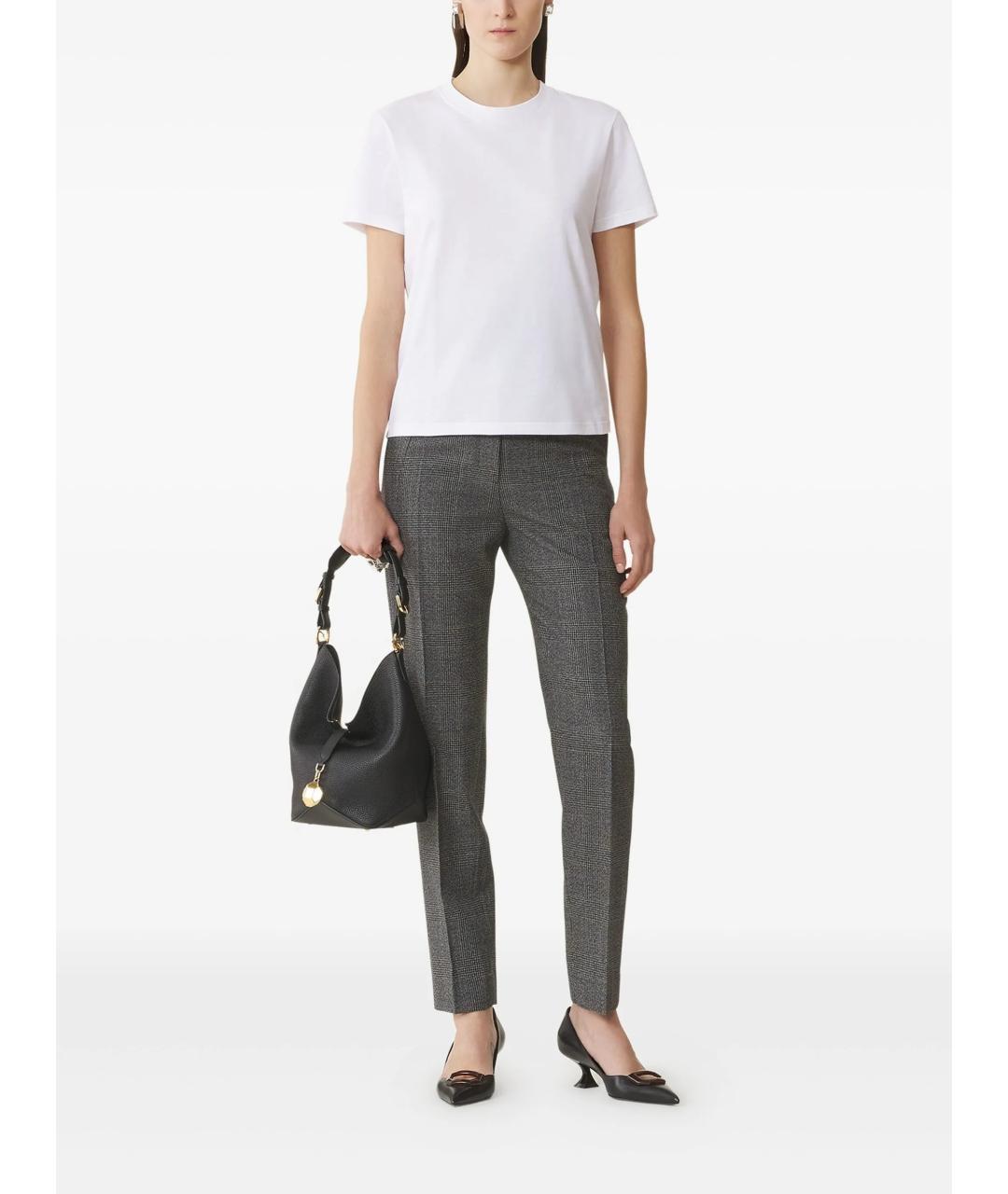 LANVIN Белая хлопковая футболка, фото 2