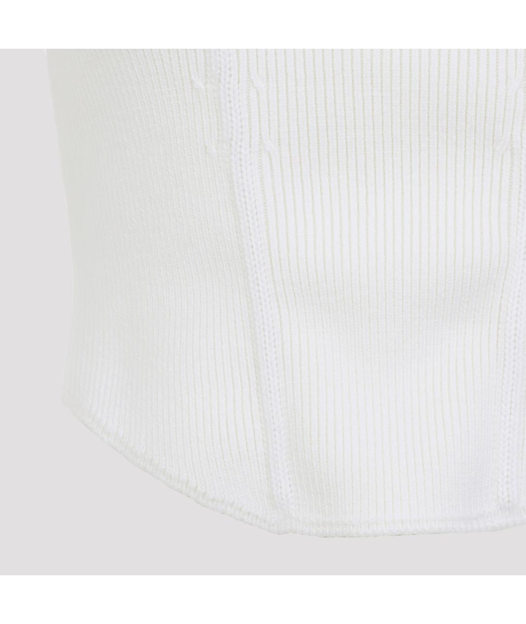 ALAIA Белая шерстяная майка, фото 5
