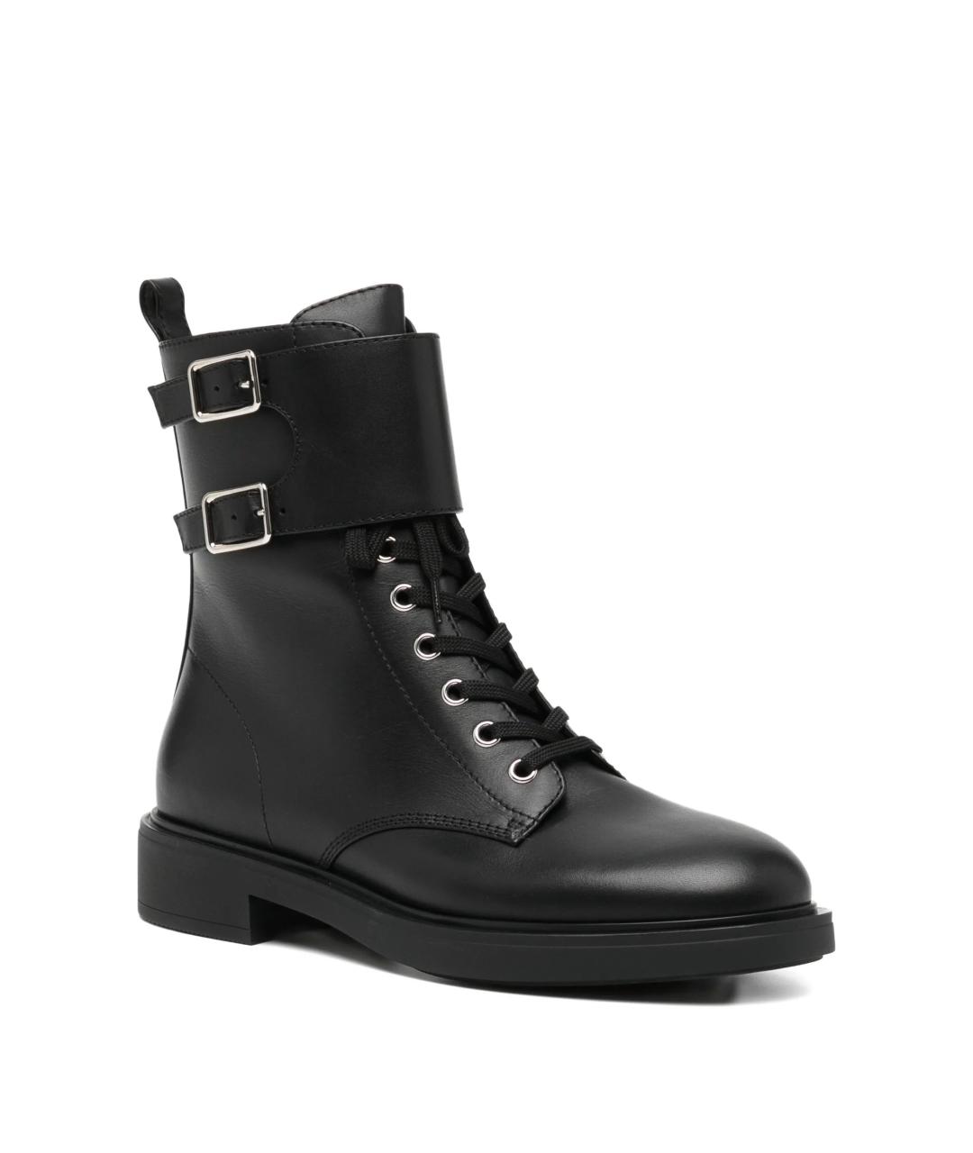 GIANVITO ROSSI Черные кожаные ботинки, фото 2