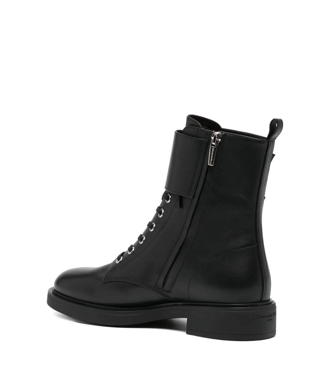 GIANVITO ROSSI Черные кожаные ботинки, фото 3