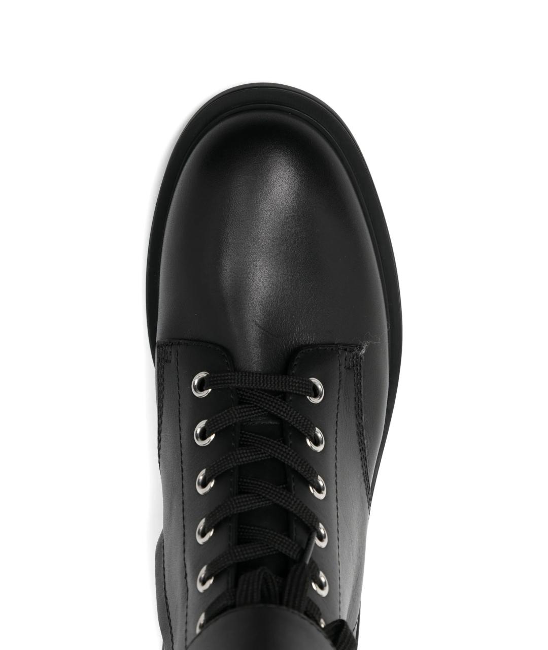 GIANVITO ROSSI Черные кожаные ботинки, фото 4