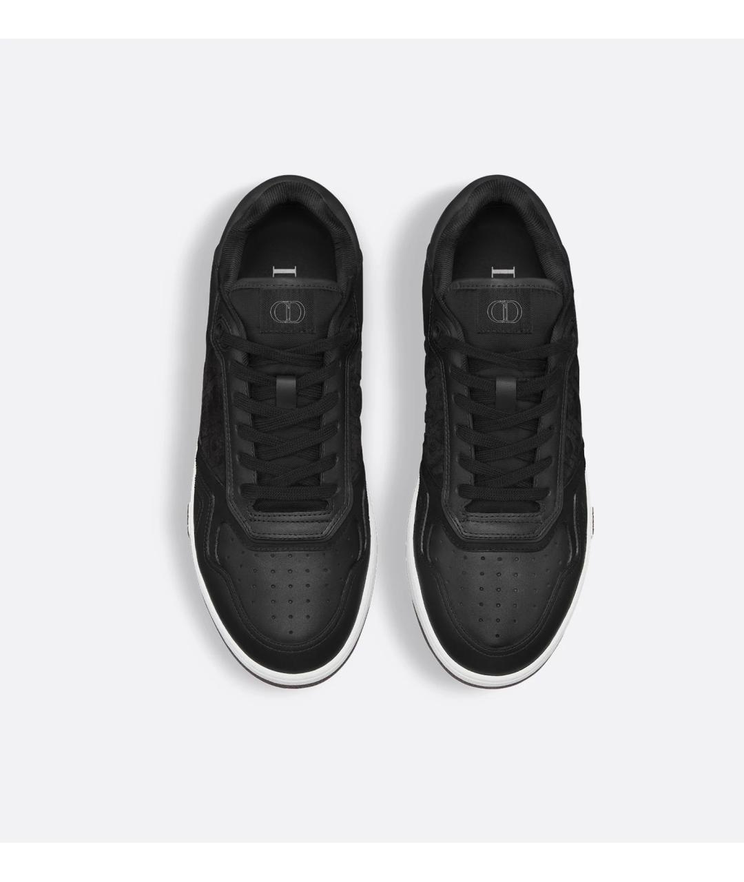 CHRISTIAN DIOR Черные кожаные низкие кроссовки / кеды, фото 3