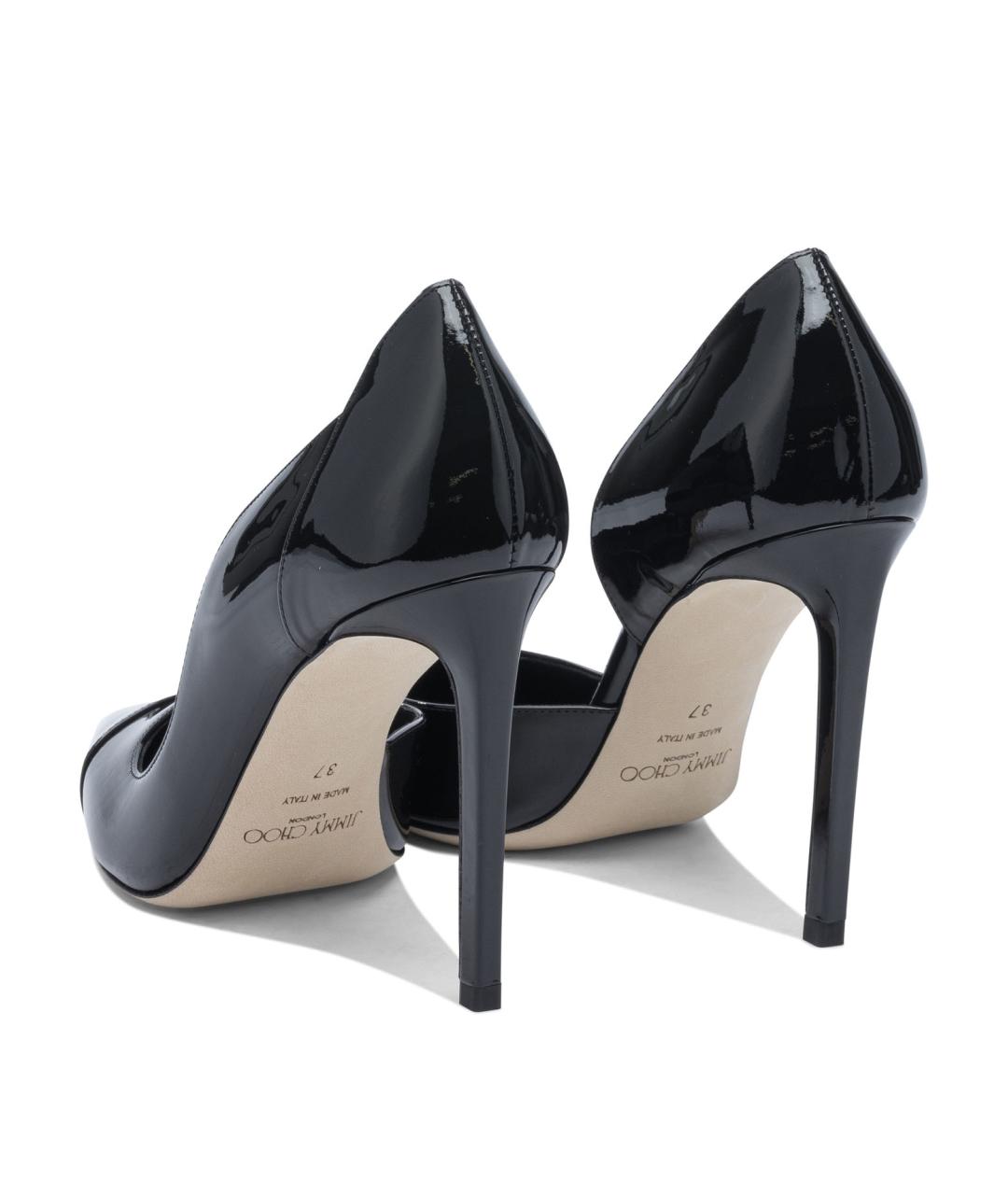 JIMMY CHOO Черные туфли из лакированной кожи, фото 4