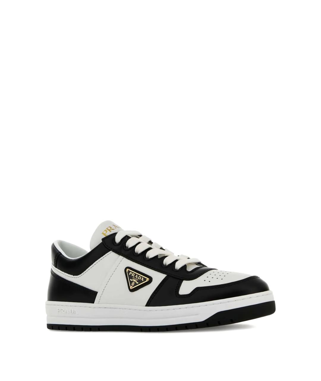 PRADA Черные кожаные кеды, фото 2