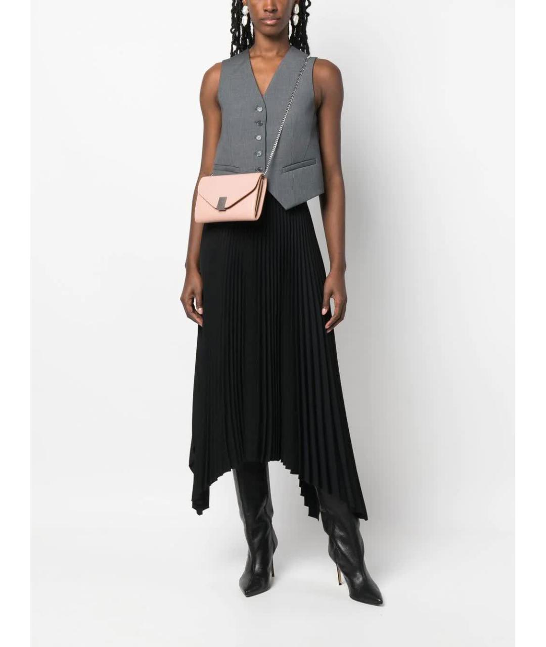 LANVIN Розовая кожаная сумка через плечо, фото 2