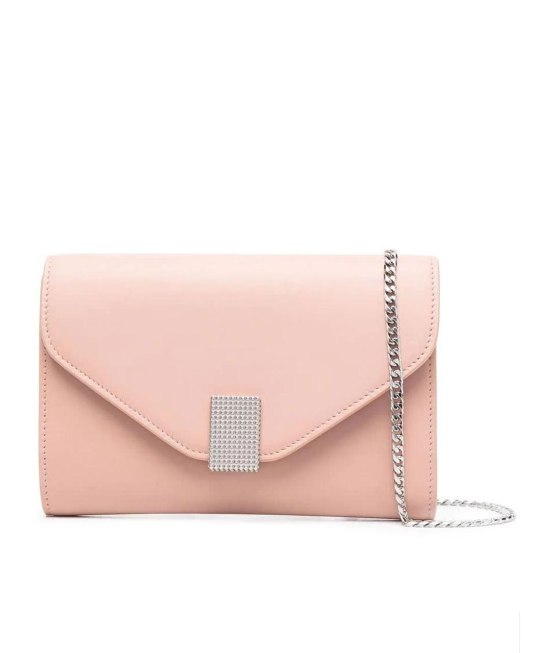 LANVIN Розовая кожаная сумка через плечо, фото 1