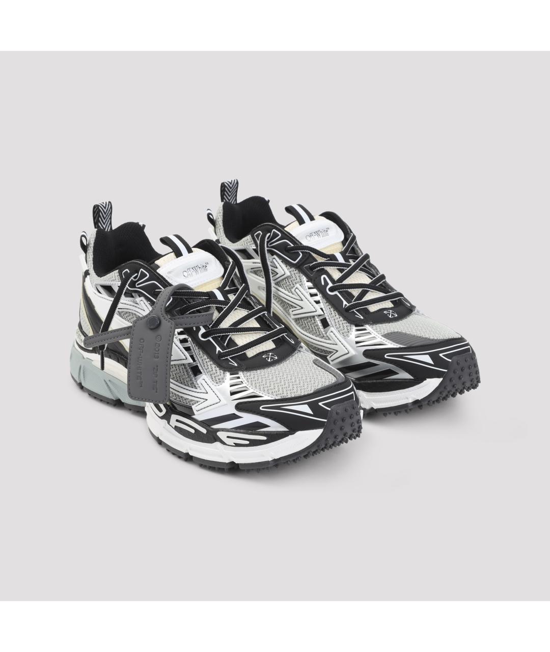 OFF-WHITE Мульти текстильные низкие кроссовки / кеды, фото 3