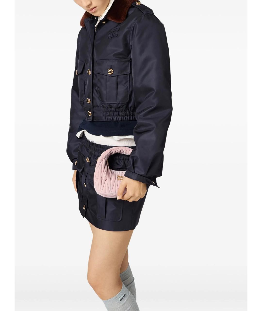 MIU MIU Розовая кожаная сумка через плечо, фото 2