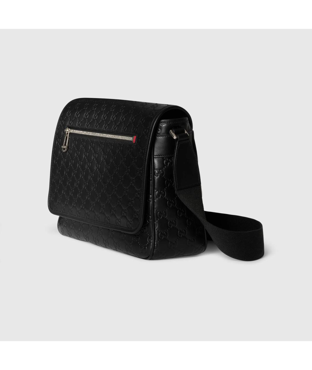 GUCCI Черная кожаная сумка на плечо, фото 2