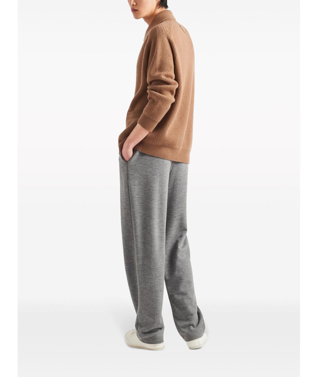 PRADA Коричневый кашемировый кардиган, фото 4