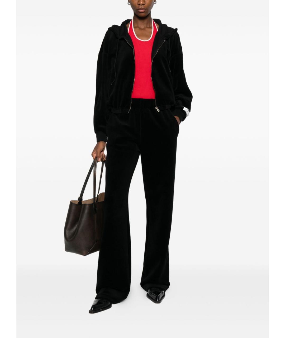 GOLDEN GOOSE DELUXE BRAND Черные хлопковые прямые брюки, фото 3