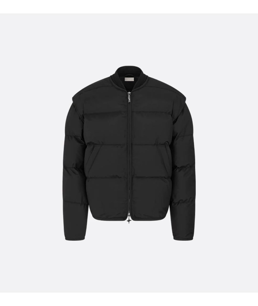 CHRISTIAN DIOR Черный полиамидовый пуховик, фото 6