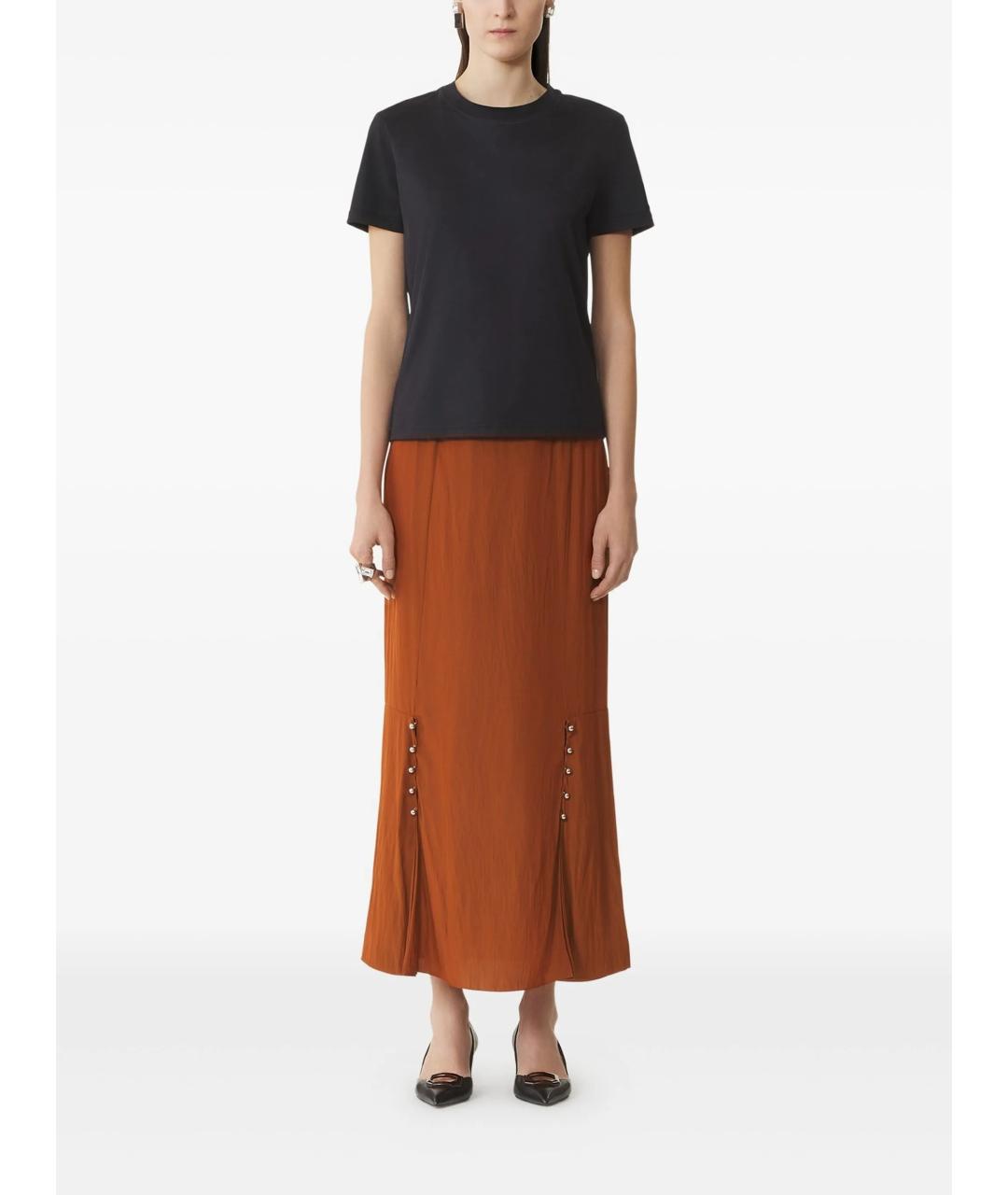 LANVIN Черная хлопковая футболка, фото 2