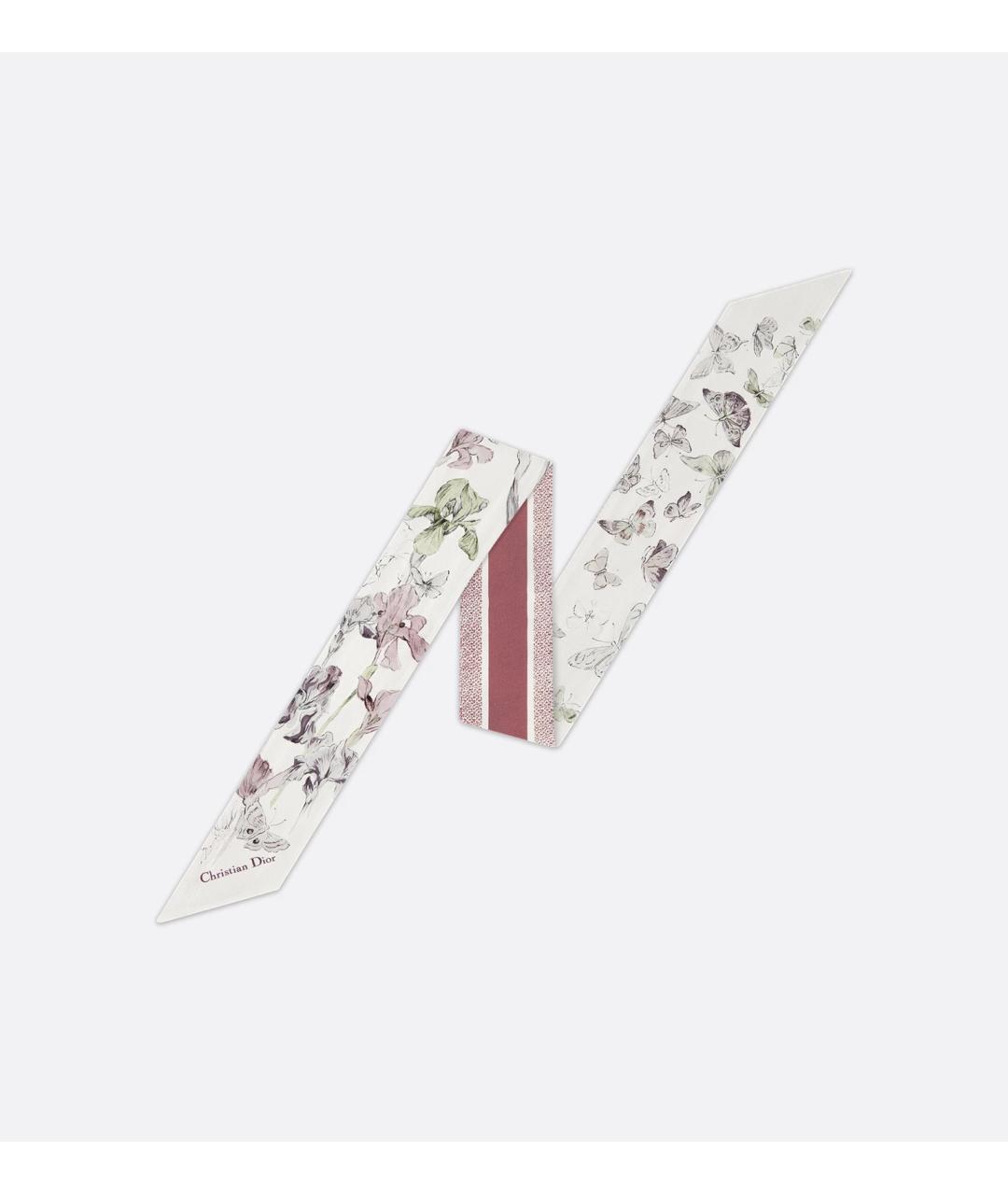 CHRISTIAN DIOR Мульти шелковый шарф, фото 6