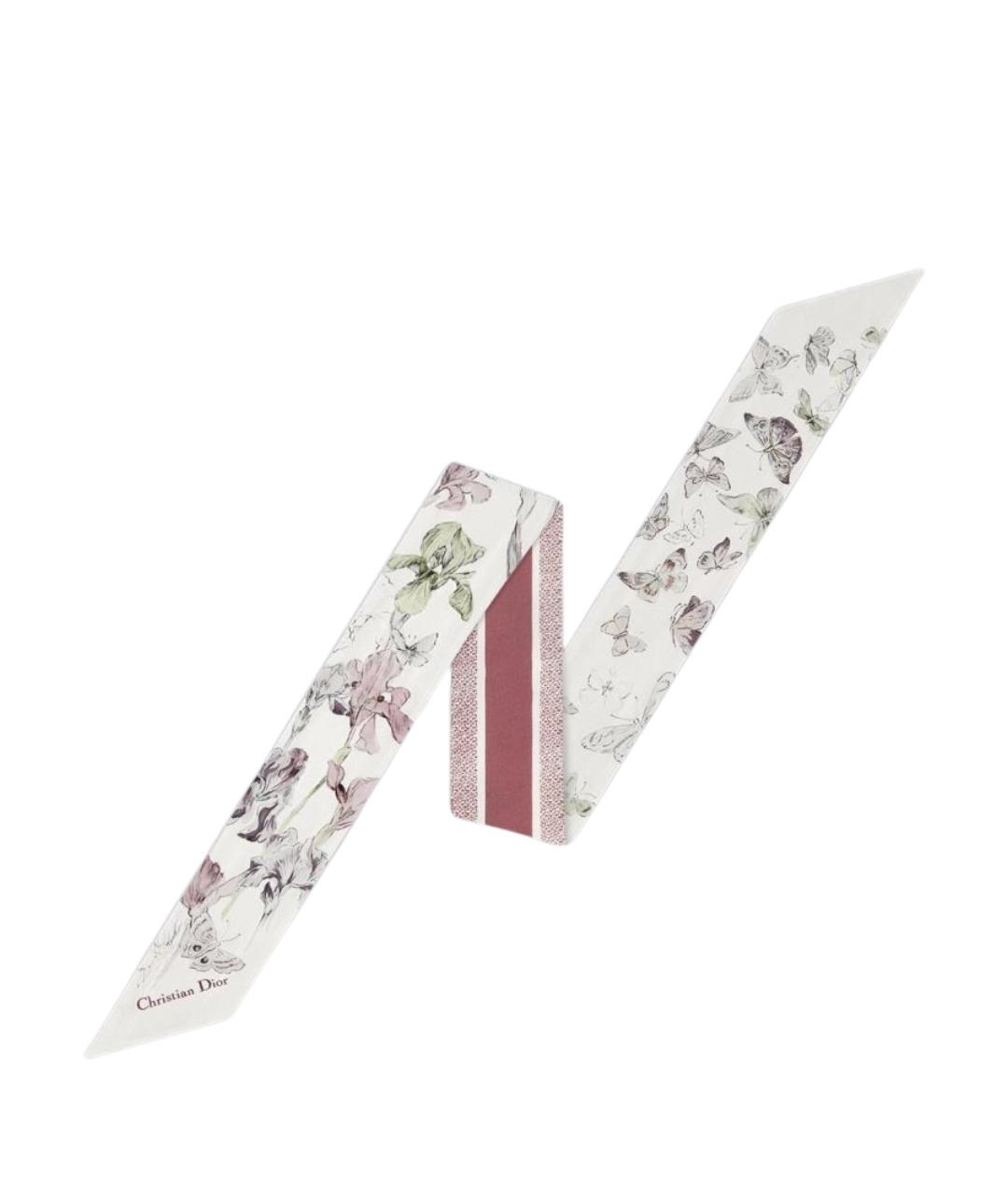 CHRISTIAN DIOR Мульти шелковый шарф, фото 1