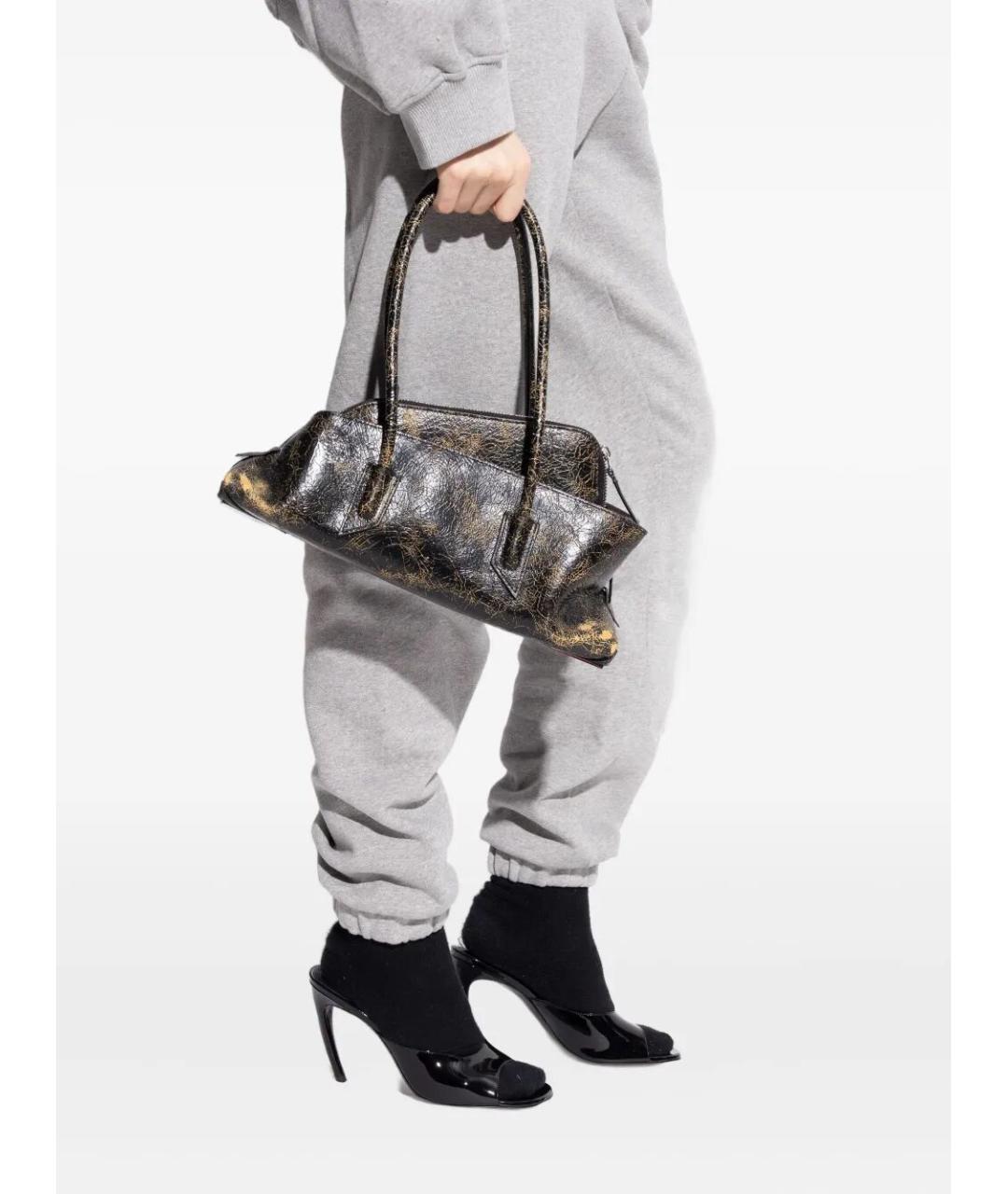 THE ATTICO Коричневая кожаная сумка тоут, фото 3