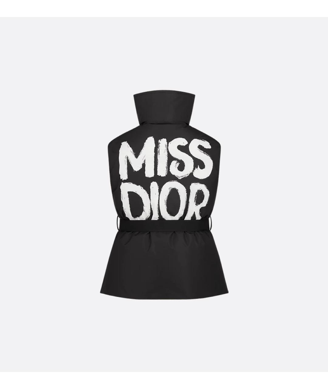 CHRISTIAN DIOR Черный полиэстеровый жилет, фото 3