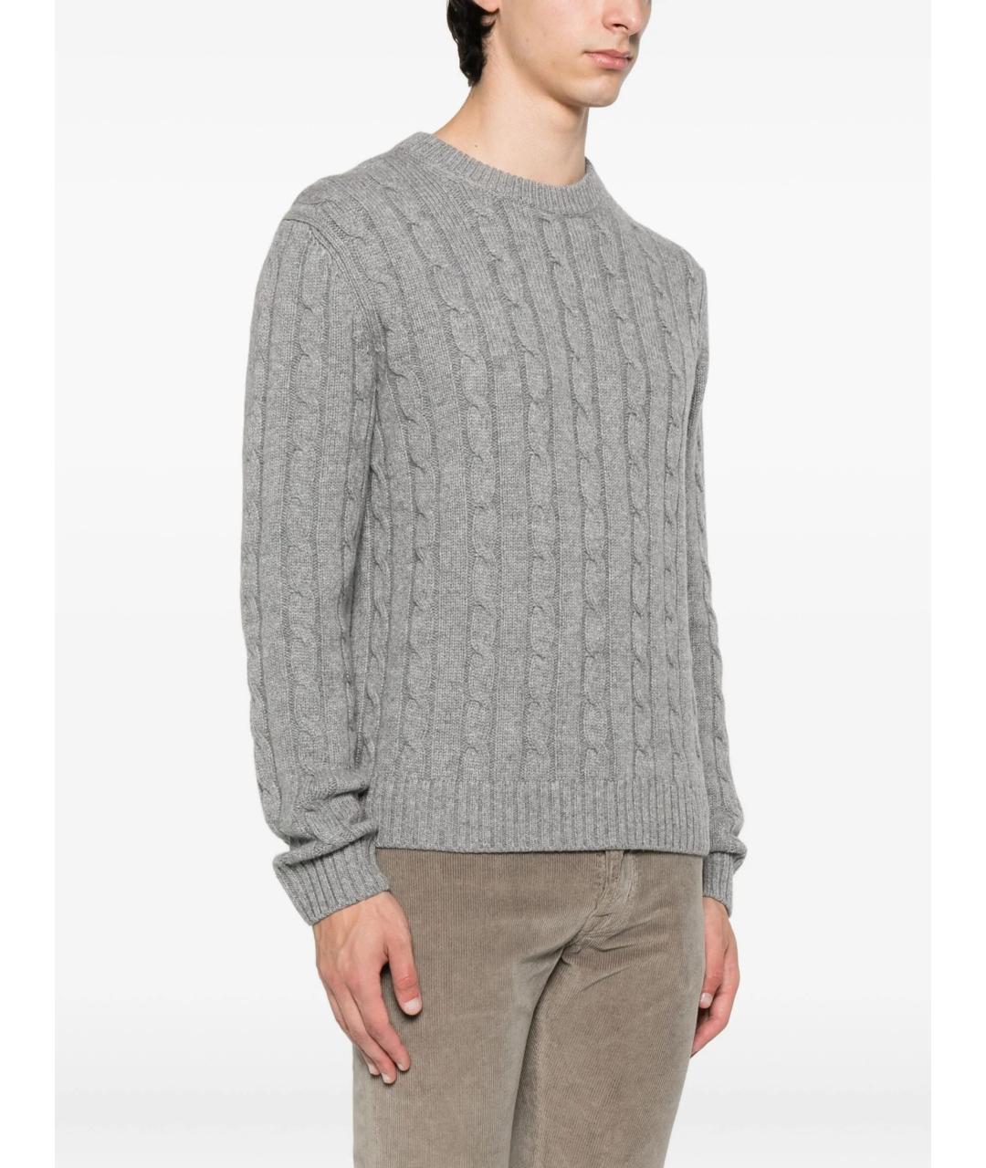 PRADA Серый кашемировый джемпер / свитер, фото 5
