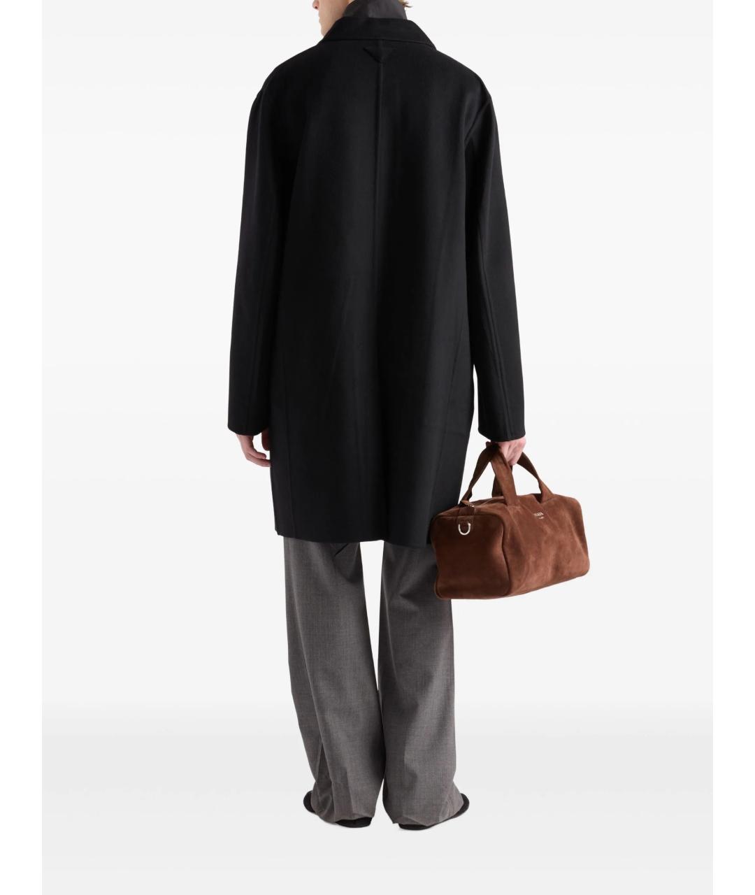 PRADA Черное кашемировое пальто, фото 5