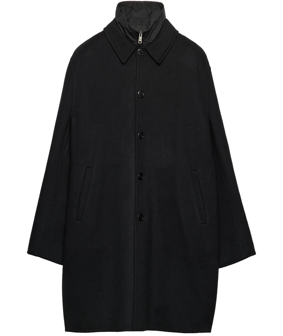 PRADA Черное кашемировое пальто, фото 2