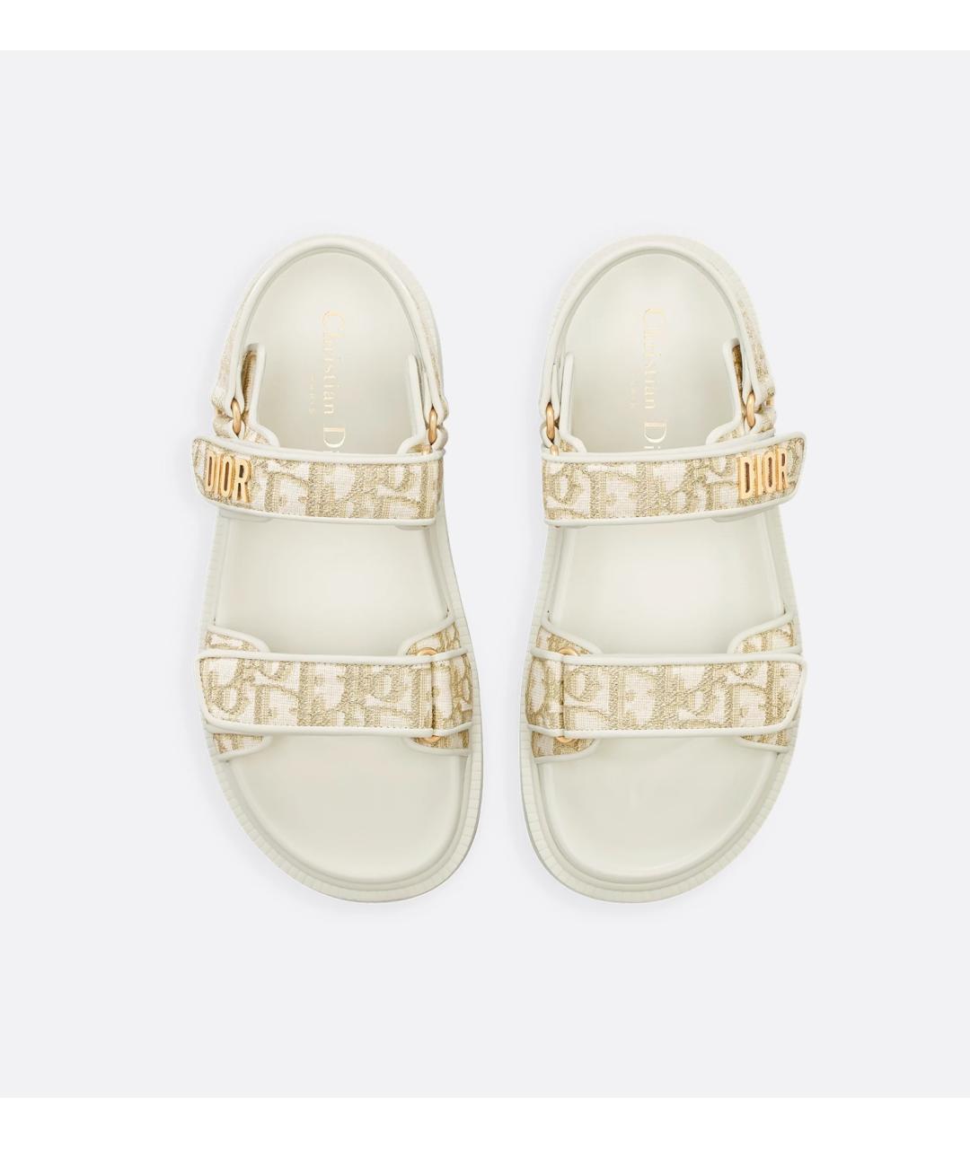 CHRISTIAN DIOR Бежевые сандалии, фото 3