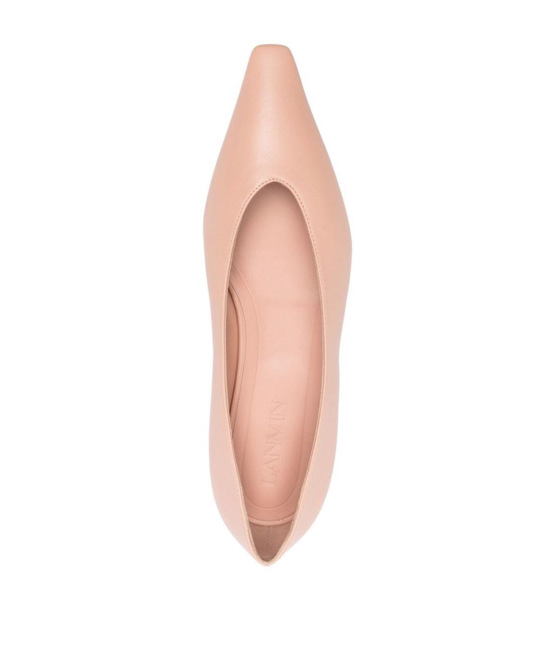 LANVIN Розовые кожаные балетки, фото 2