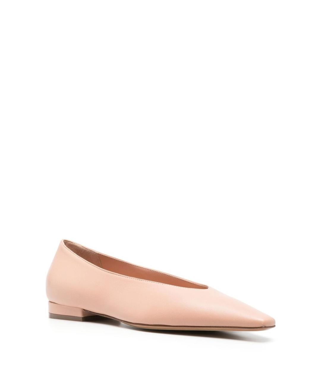 LANVIN Розовые кожаные балетки, фото 4