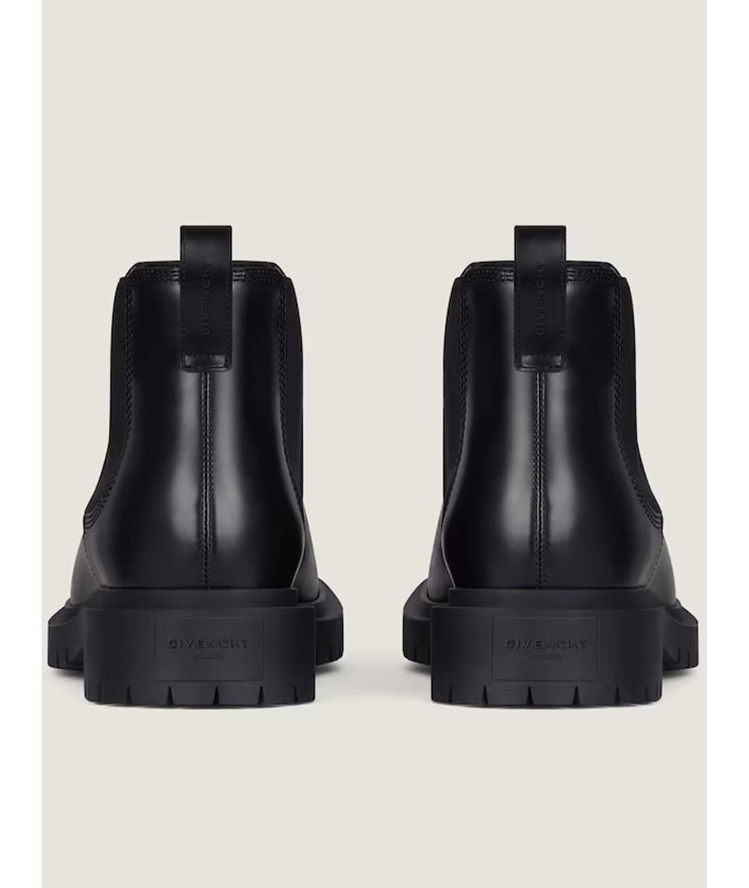 GIVENCHY Черные кожаные высокие ботинки, фото 4