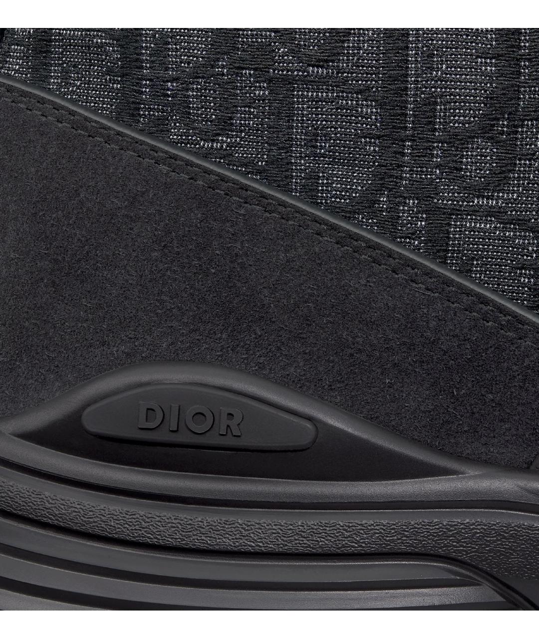 CHRISTIAN DIOR Черные кожаные низкие ботинки, фото 3