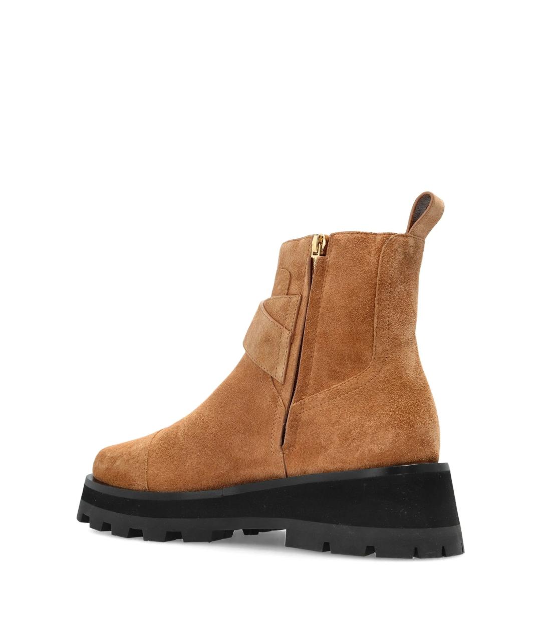 JIMMY CHOO Коричневые замшевые ботинки, фото 4