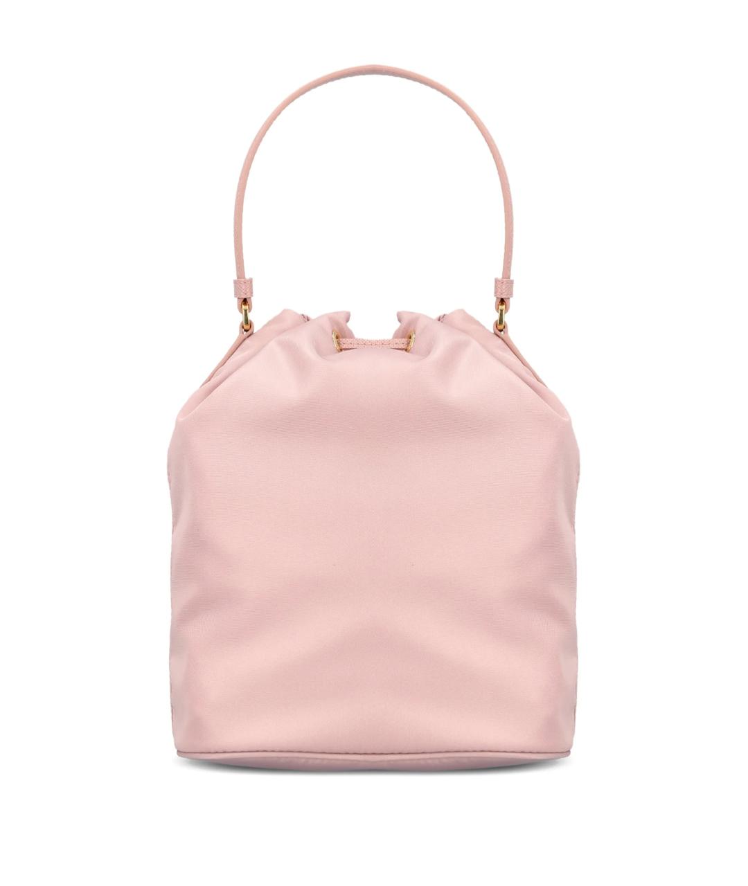PRADA Розовая синтетическая сумка через плечо, фото 2