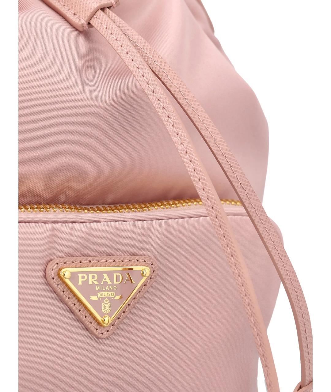 PRADA Розовая синтетическая сумка через плечо, фото 4