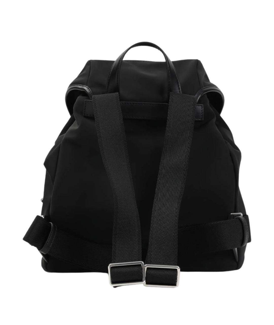 MONCLER Черный синтетический рюкзак, фото 2