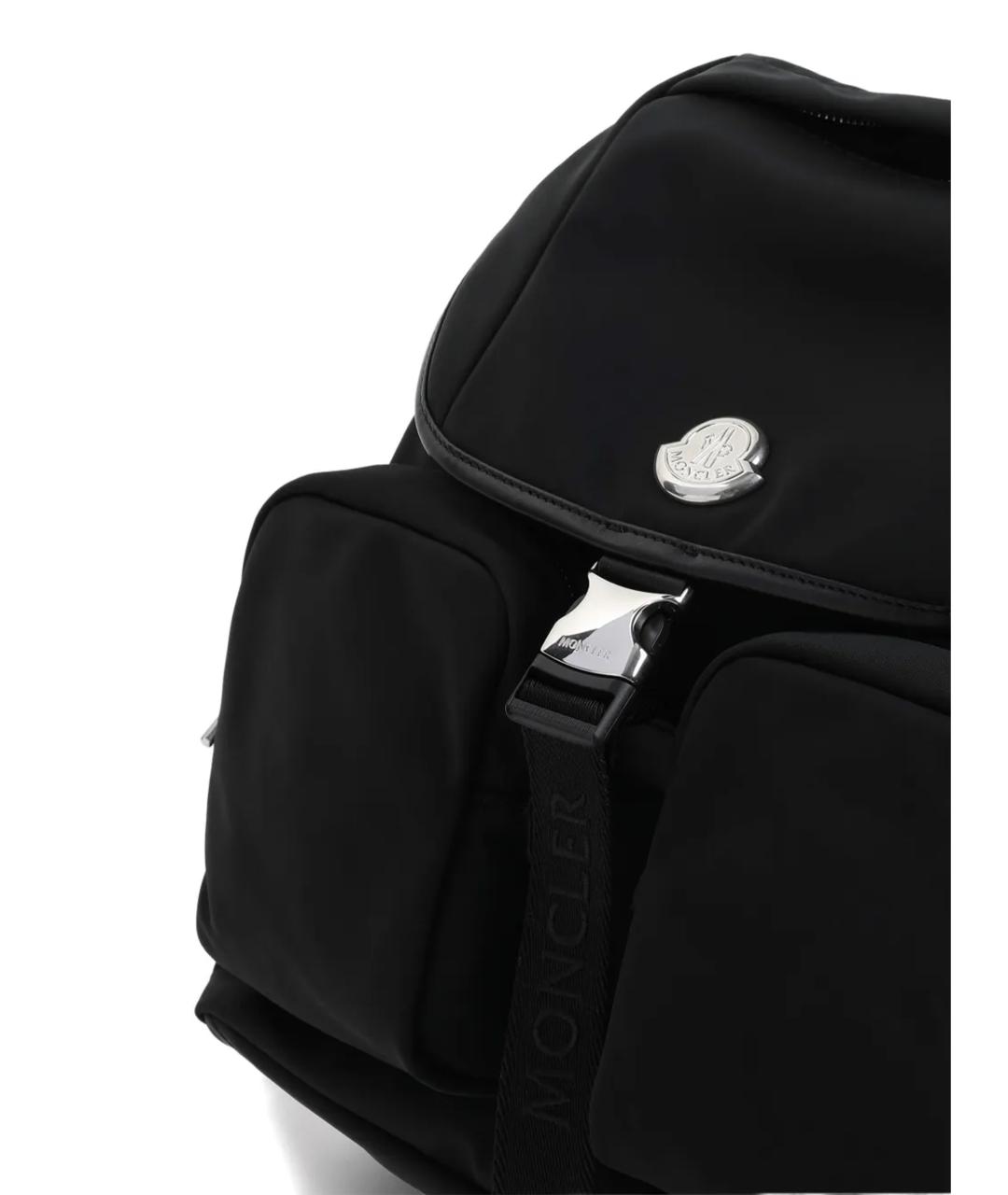 MONCLER Черный тканевый рюкзак, фото 3